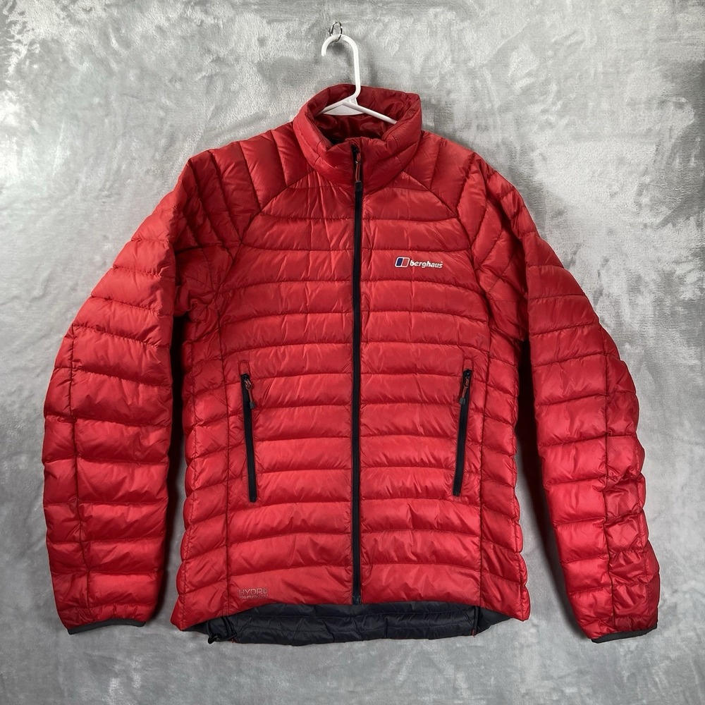 Berghaus Puffer Jacket mens Medium Hydro Down 700 Fill Insulated Pertex Full Zip
